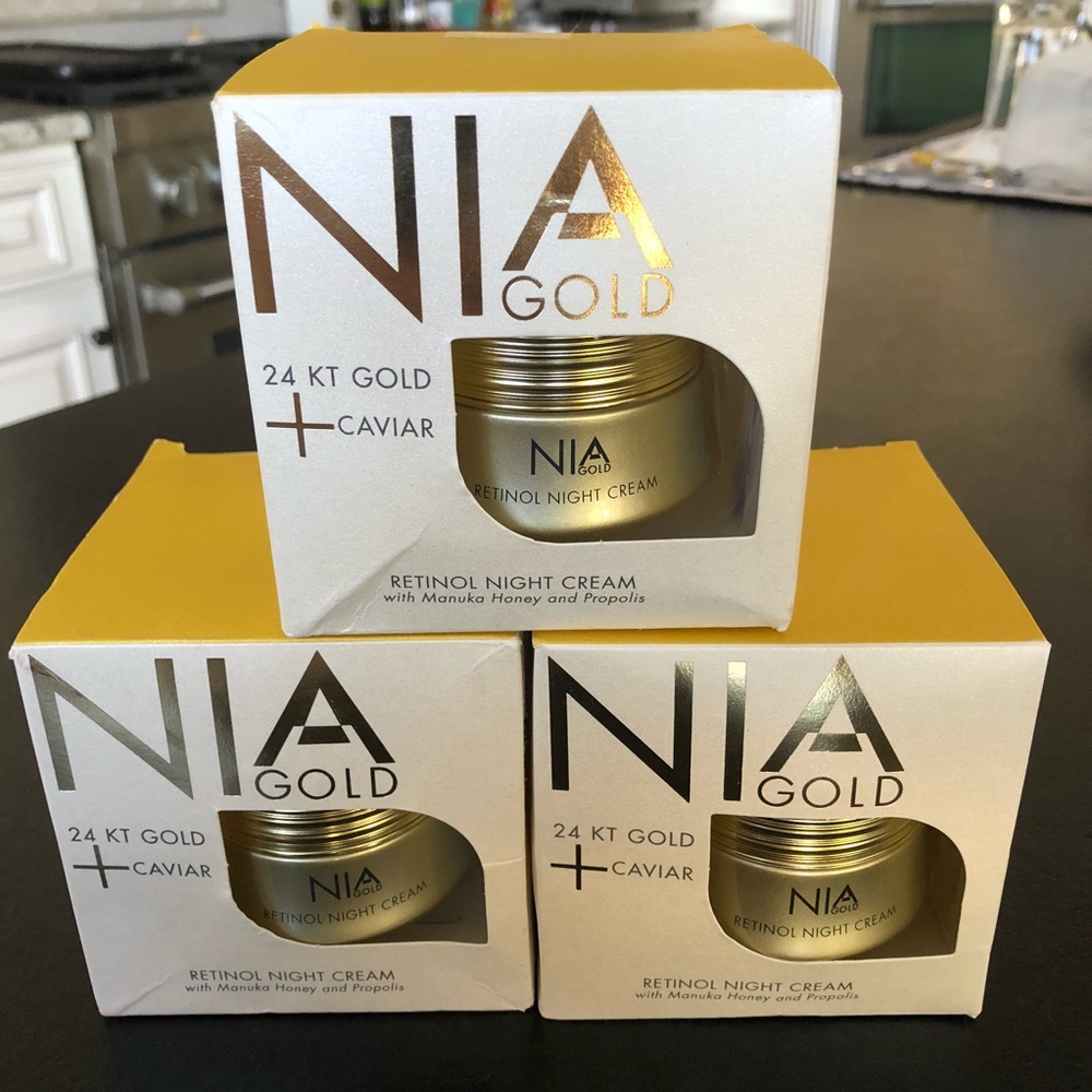 Nia Gold Retinol Night Cream 24 KT Gold